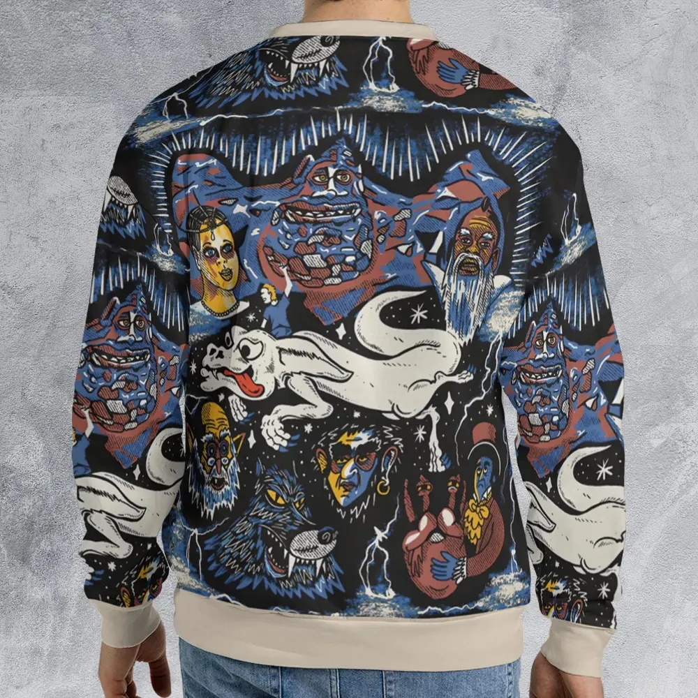 Mystery Falkor Neverending Story All-over Print Sweatshirt - 2