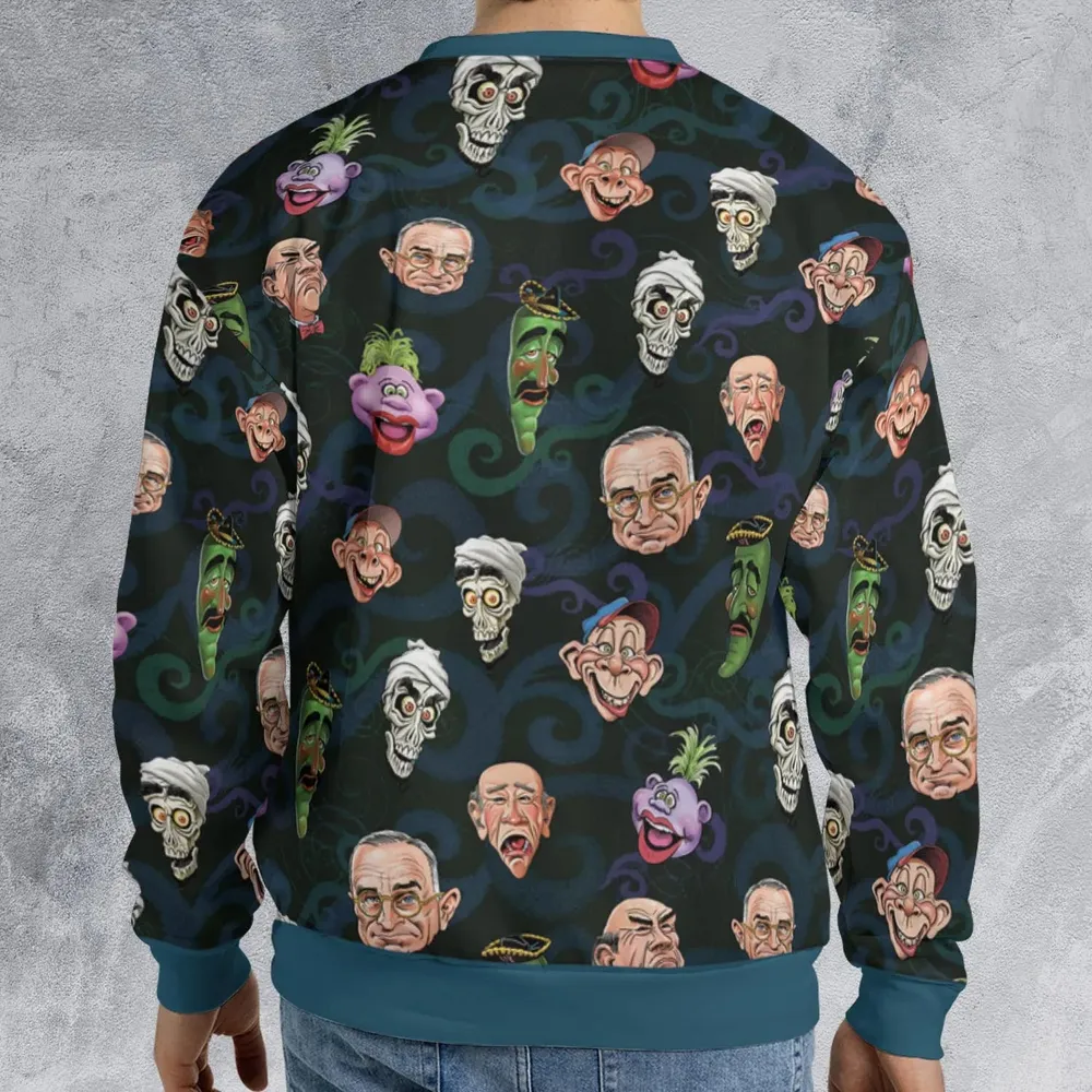 Puppet Comedy Characters All-over Print Sweatshirt - 2