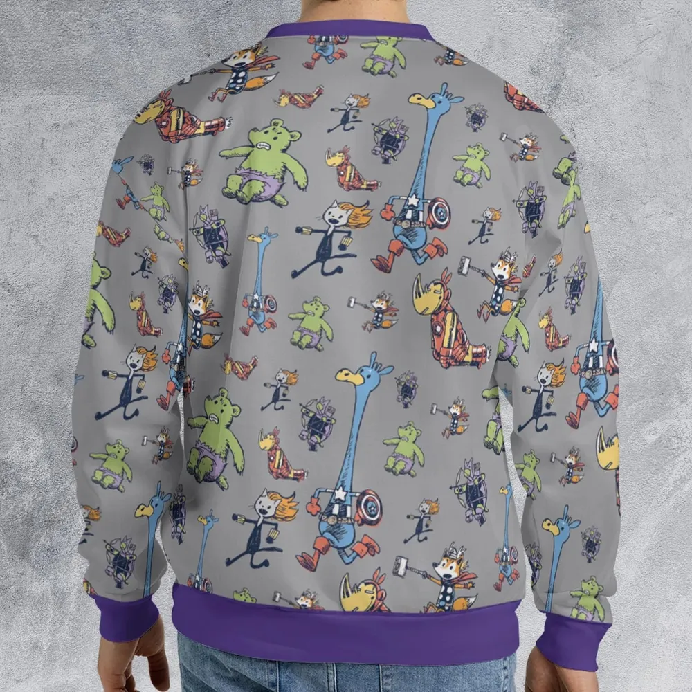 Animals Assemble Avengers All-over Print Sweatshirt - 2