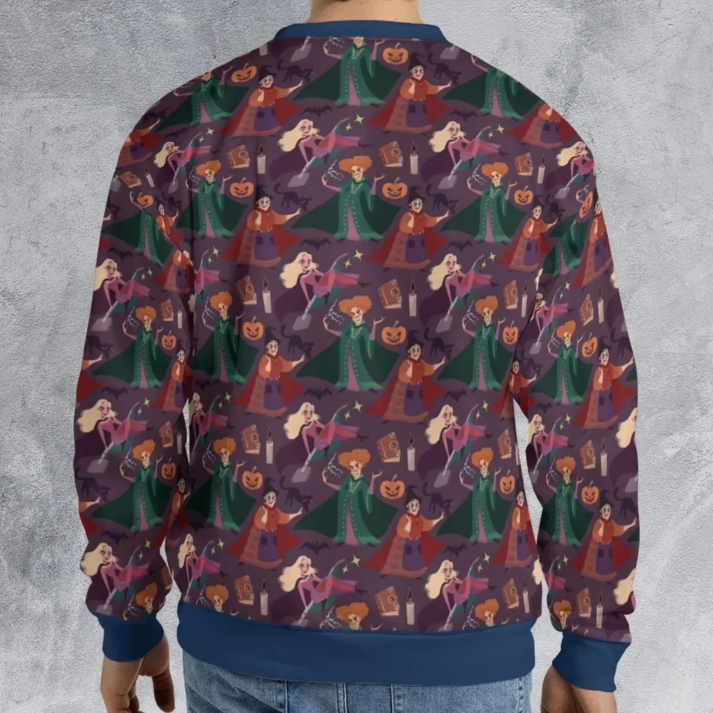 Sanderson Sisters Pattern All-over Print Sweatshirt - 2