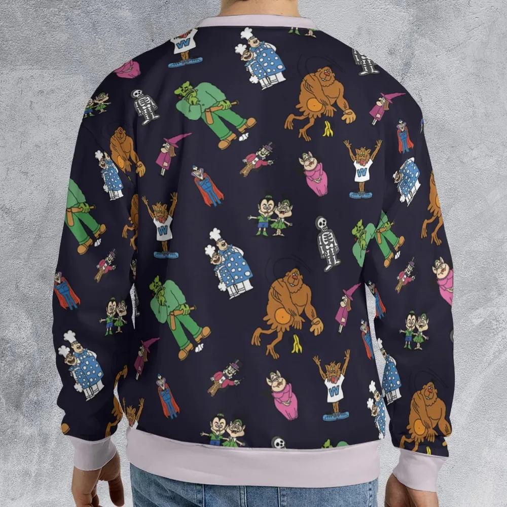 Nostalgic Food Mascots Burger Chef All-over Print Sweatshirt - 2