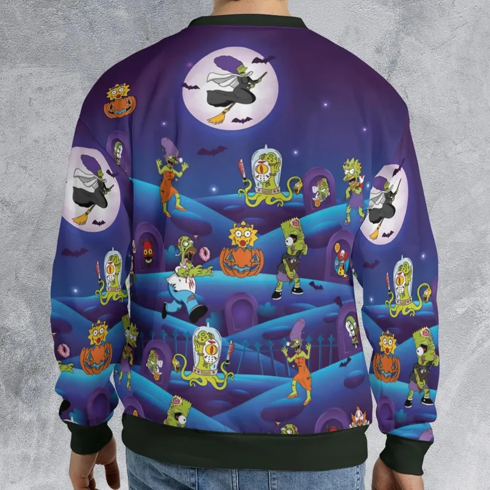Horror Night The Simpsons All-over Print Sweatshirt - 2