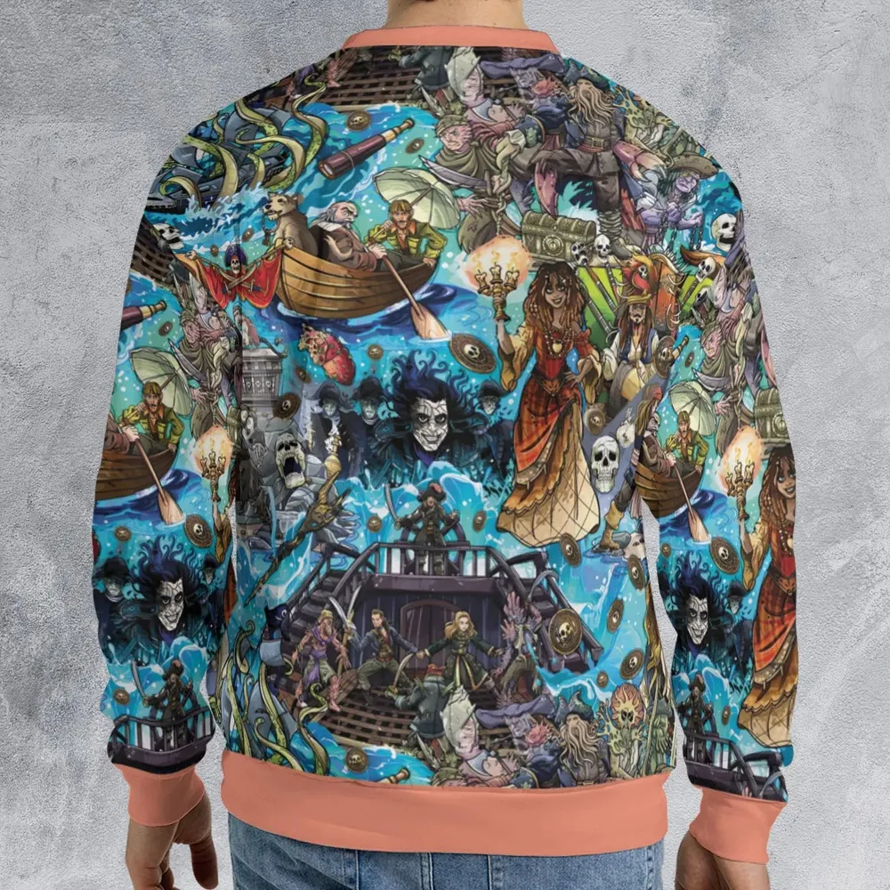 Travel And Fight Pirates of the Caribbean All-over Print Sweatshirt - 2