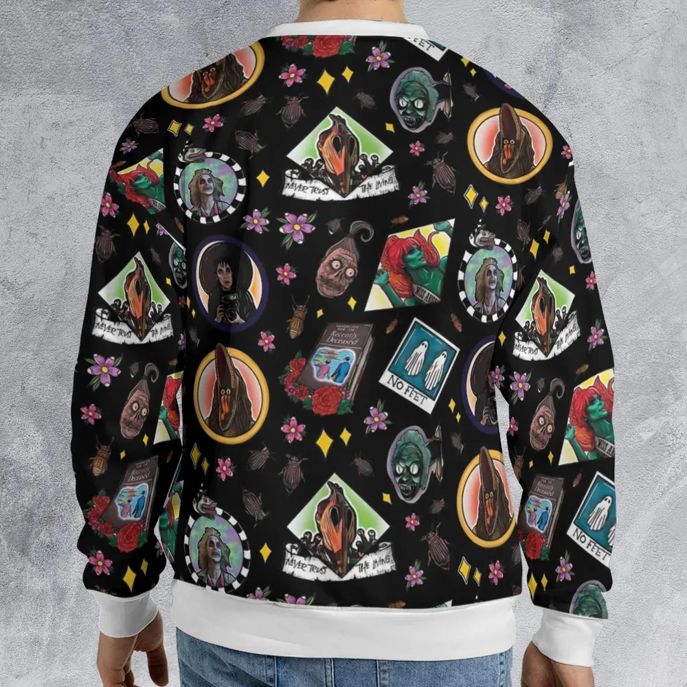 Showtime Beetlejuice Themed All-over Print Sweatshirt - 2