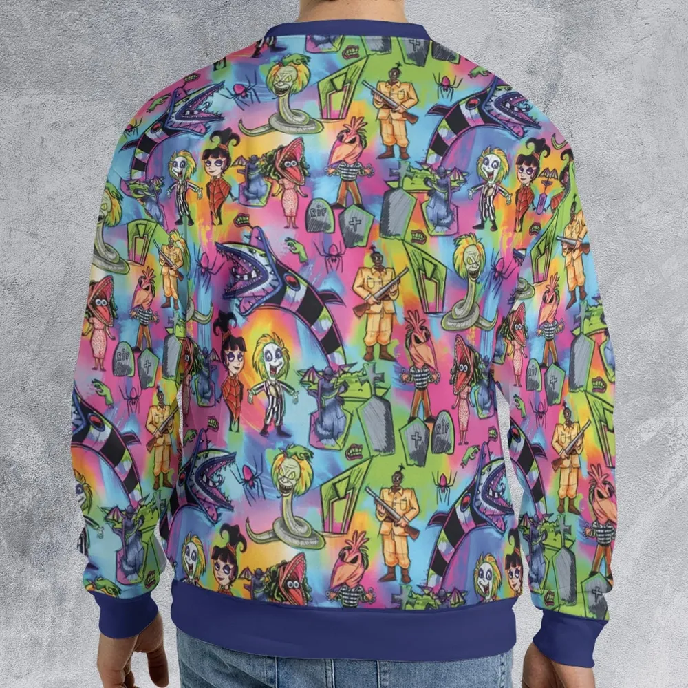 Hauntingly Stylish Beetlejuice All-over Print Sweatshirt - 2