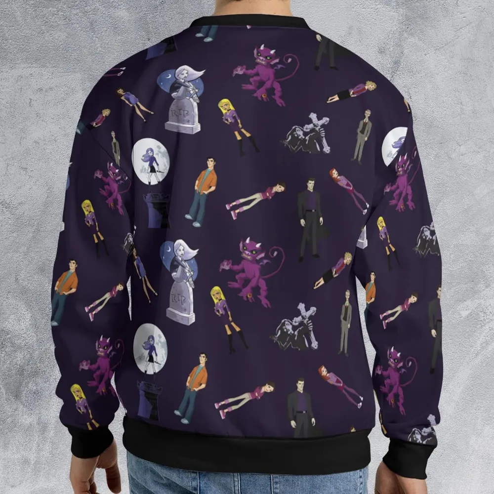 Buffy: The Animated Series Characters All-over Print Sweatshirt - 2