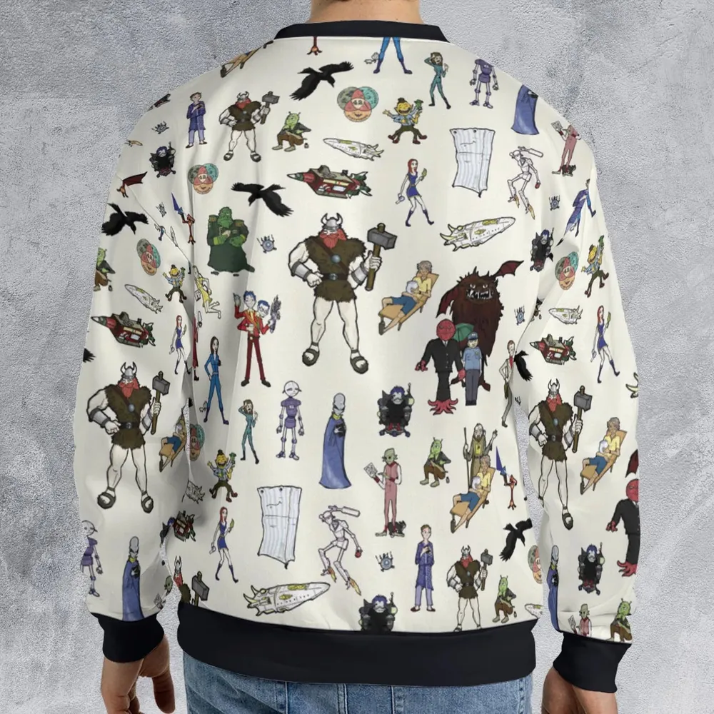 Don't Panic The Hitchhiker's Guide to the Galaxy All-over Print Sweatshirt - 2