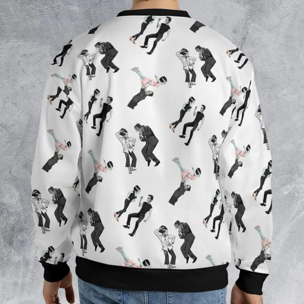 Frankenstein And Bride Movie Dance Scenes All-over Print Sweatshirt - 2