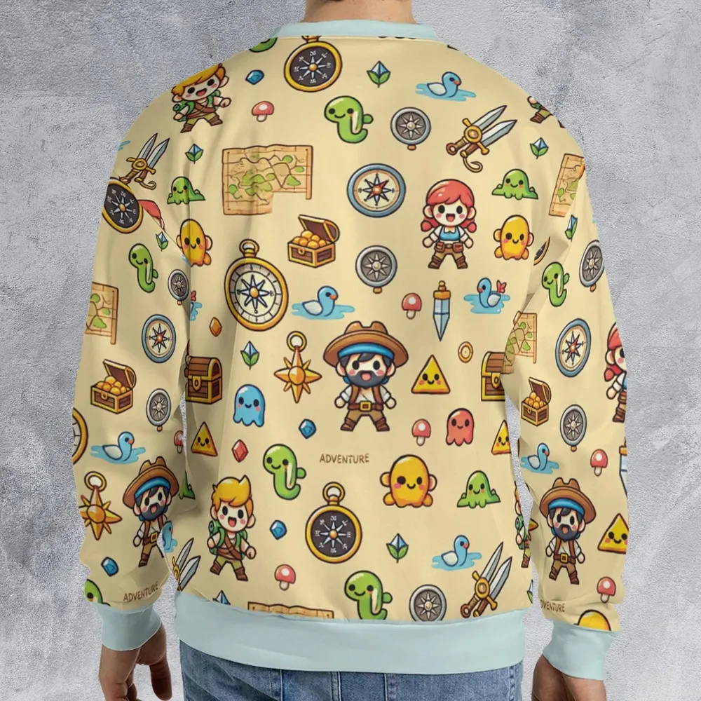 Quest Mode On The Legend of Zelda All-over Print Sweatshirt - 2