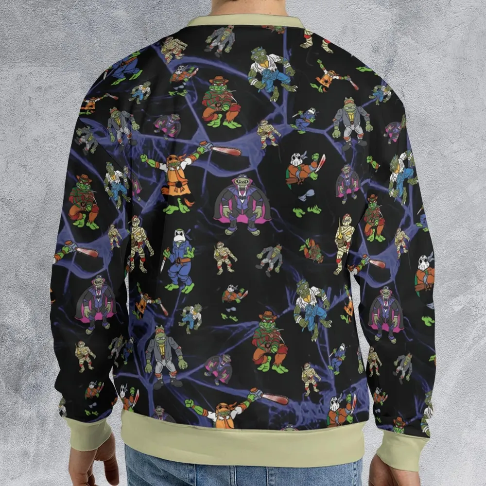 TMNT Universal Monsters And Sewer Slasher Toys All-over Print Sweatshirt - 2
