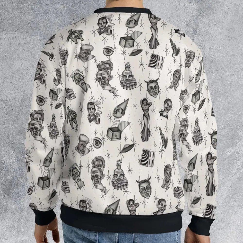 The Twilight Zone Characters Pattern All-over Print Sweatshirt - 2