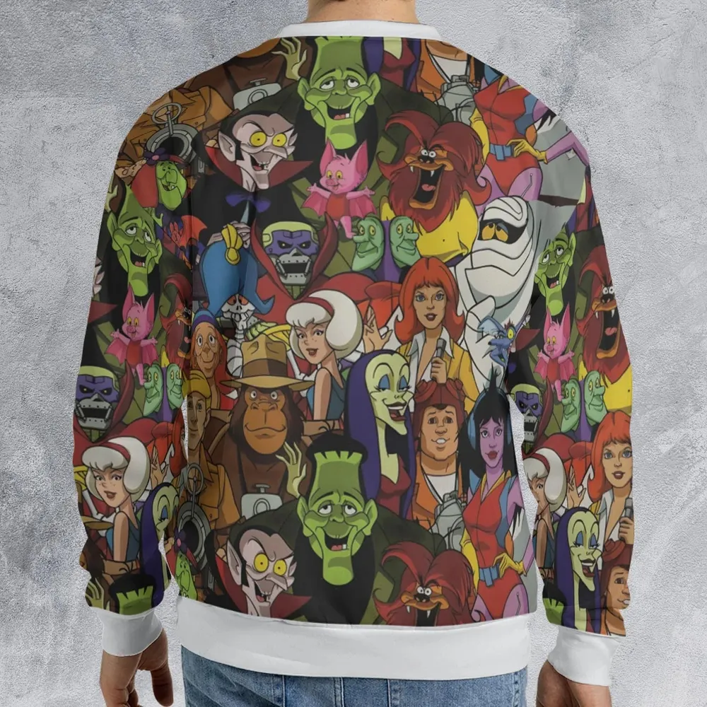 Frightfully Funny Ghostbusters Groovie Goolies All-over Print Sweatshirt - 2