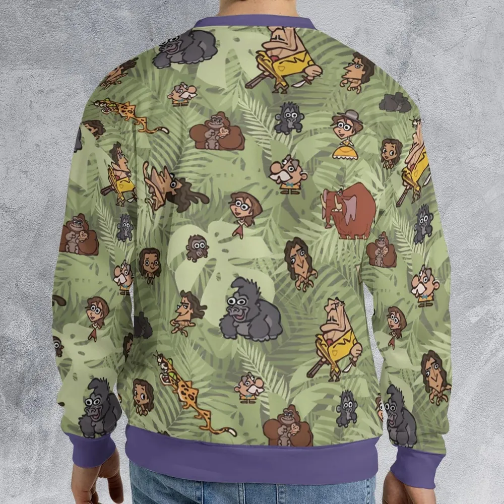 Tarzan Characters All-over Print Sweatshirt - 2
