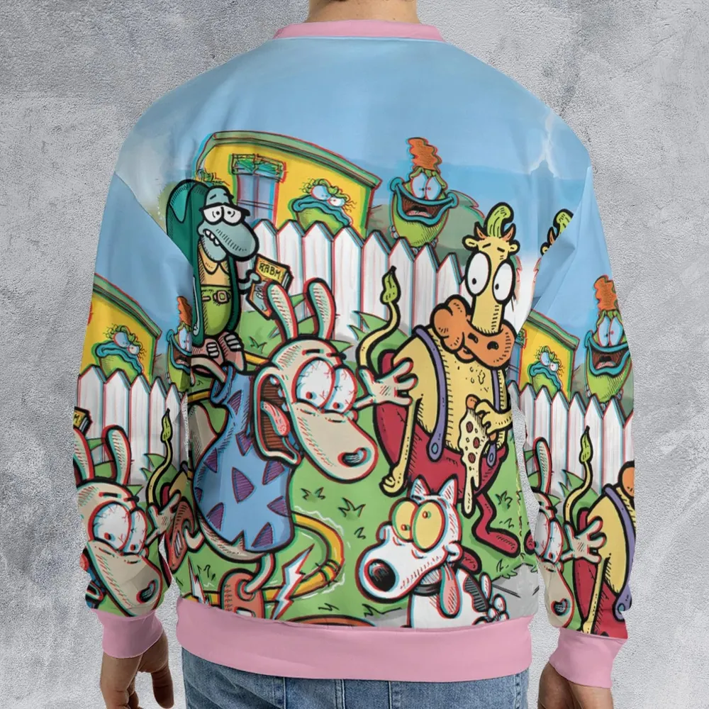 Spunky Style Rocko's Modern Life All-over Print Sweatshirt - 2