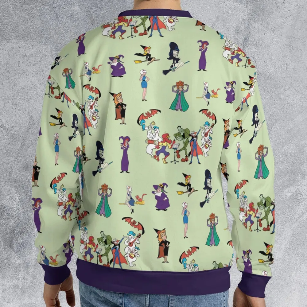Witches Cartoon Characters All-over Print Sweatshirt - 2