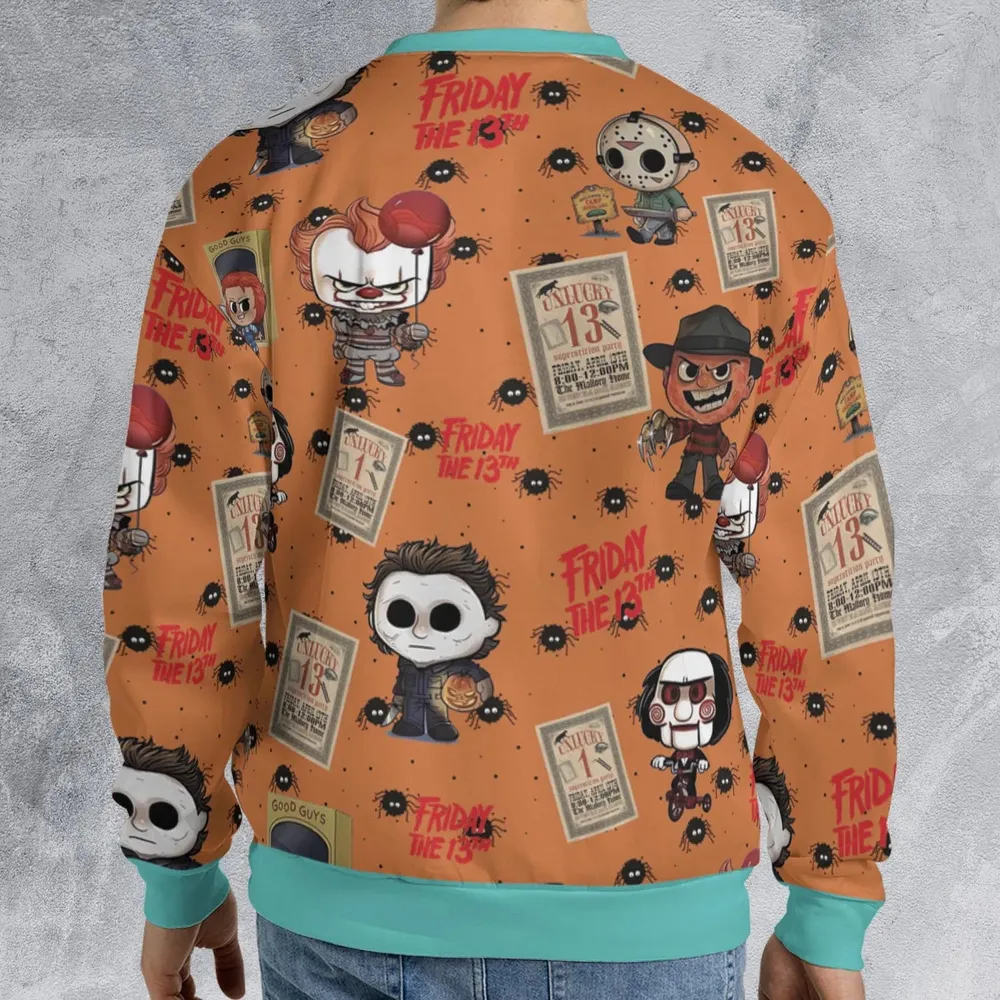 Chibi Horror Characters All-over Print Sweatshirt - 2