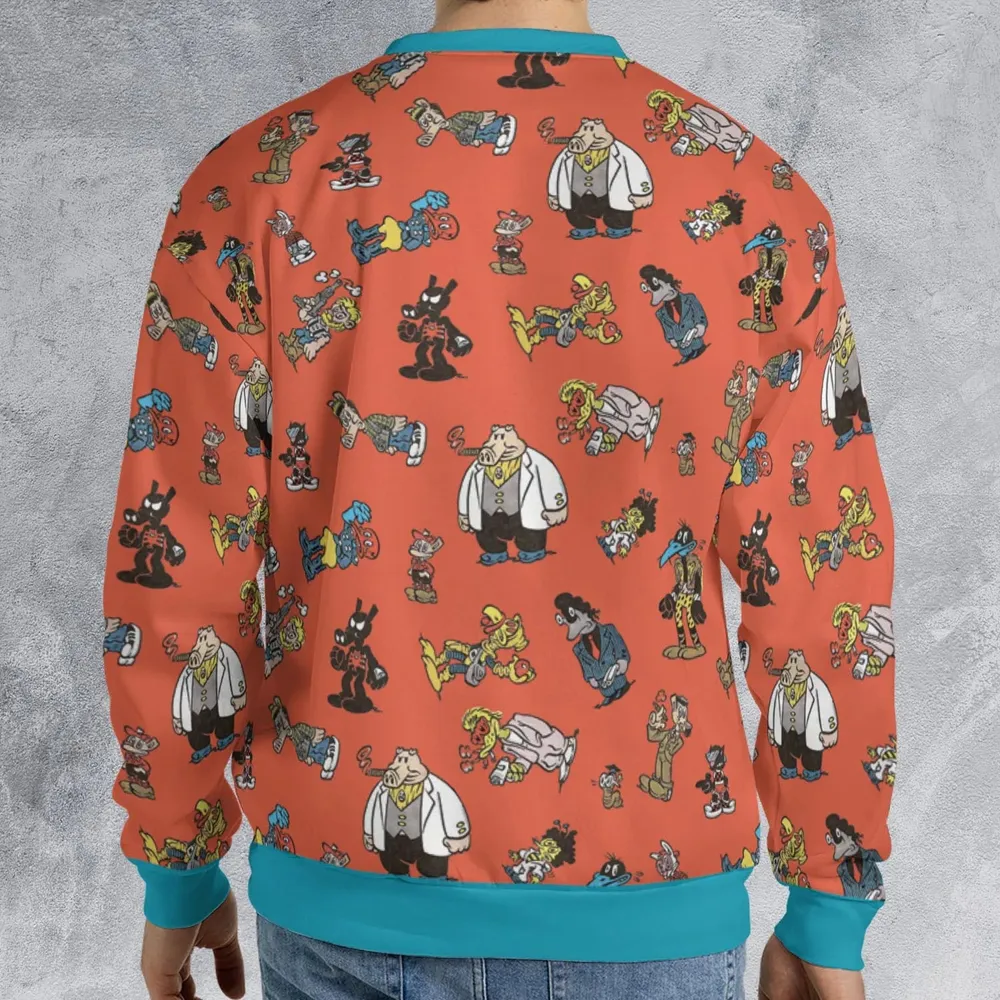 Cast of Peter Porker All-over Print Sweatshirt - 2