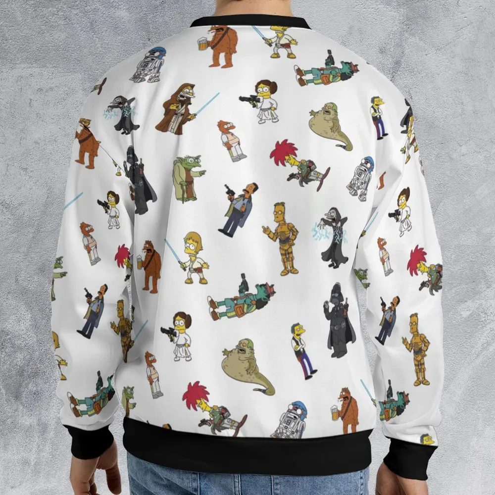 Simpsons Star Wars Mashup All-over Print Sweatshirt - 2
