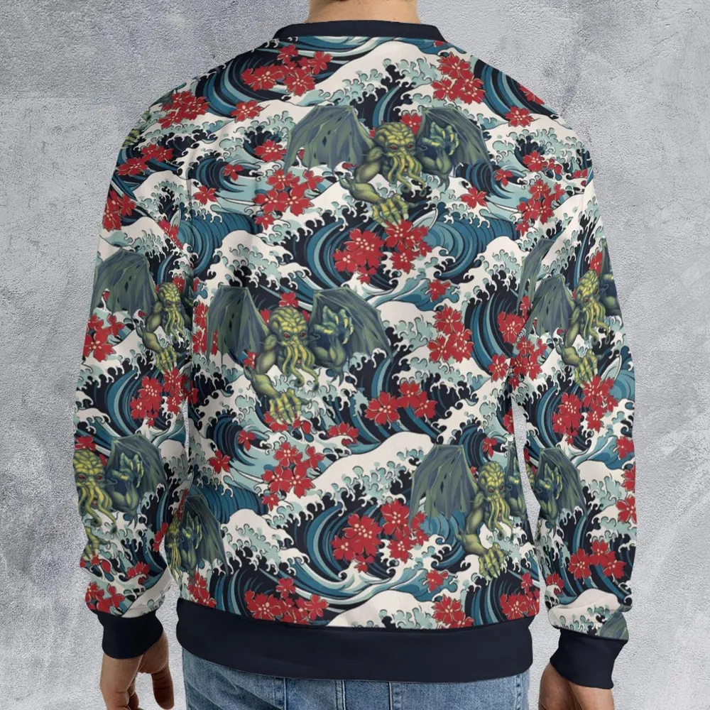 Great Waves Cthulhu All-over Print Sweatshirt - 2