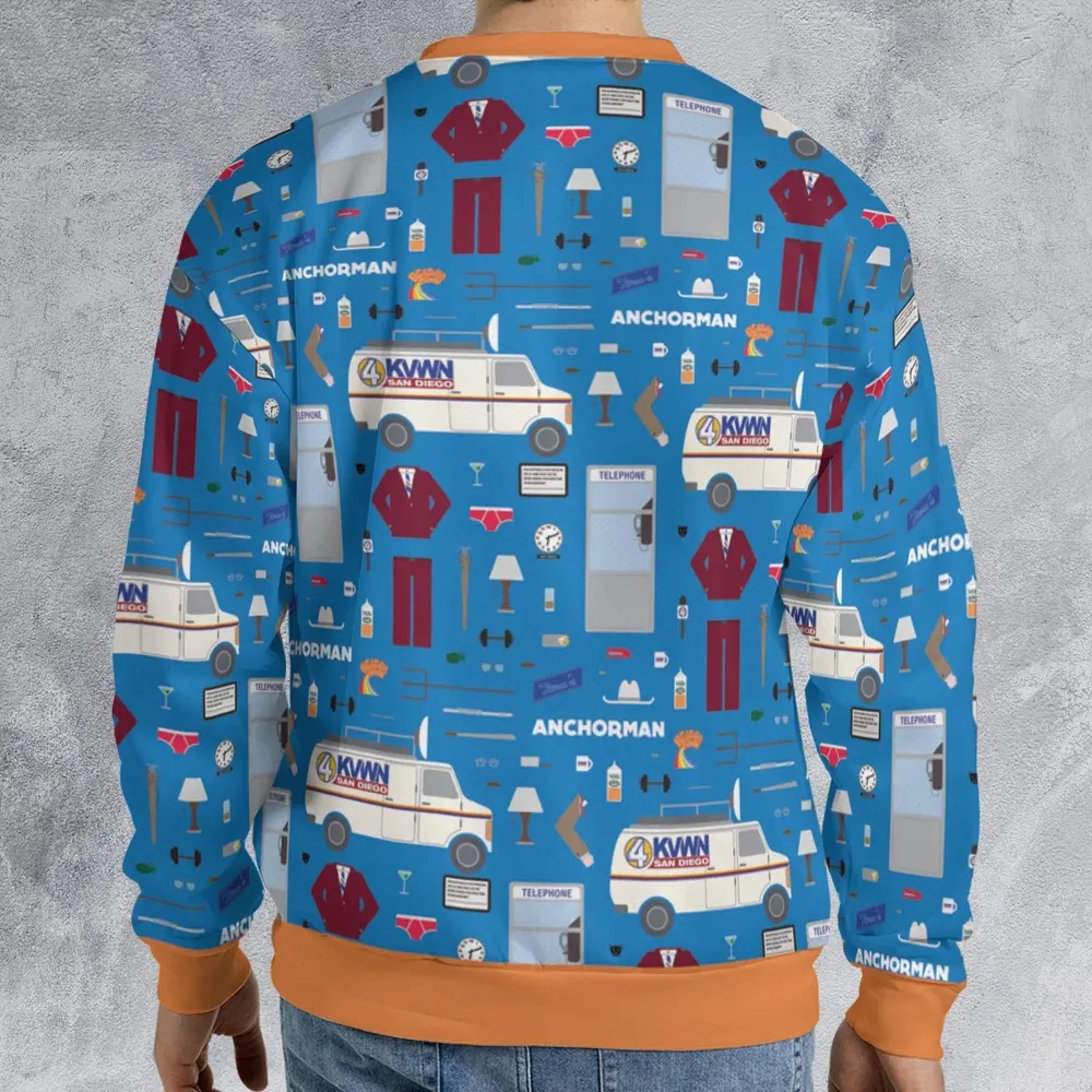 Anchor Chic Anchorman All-over Print Sweatshirt - 2