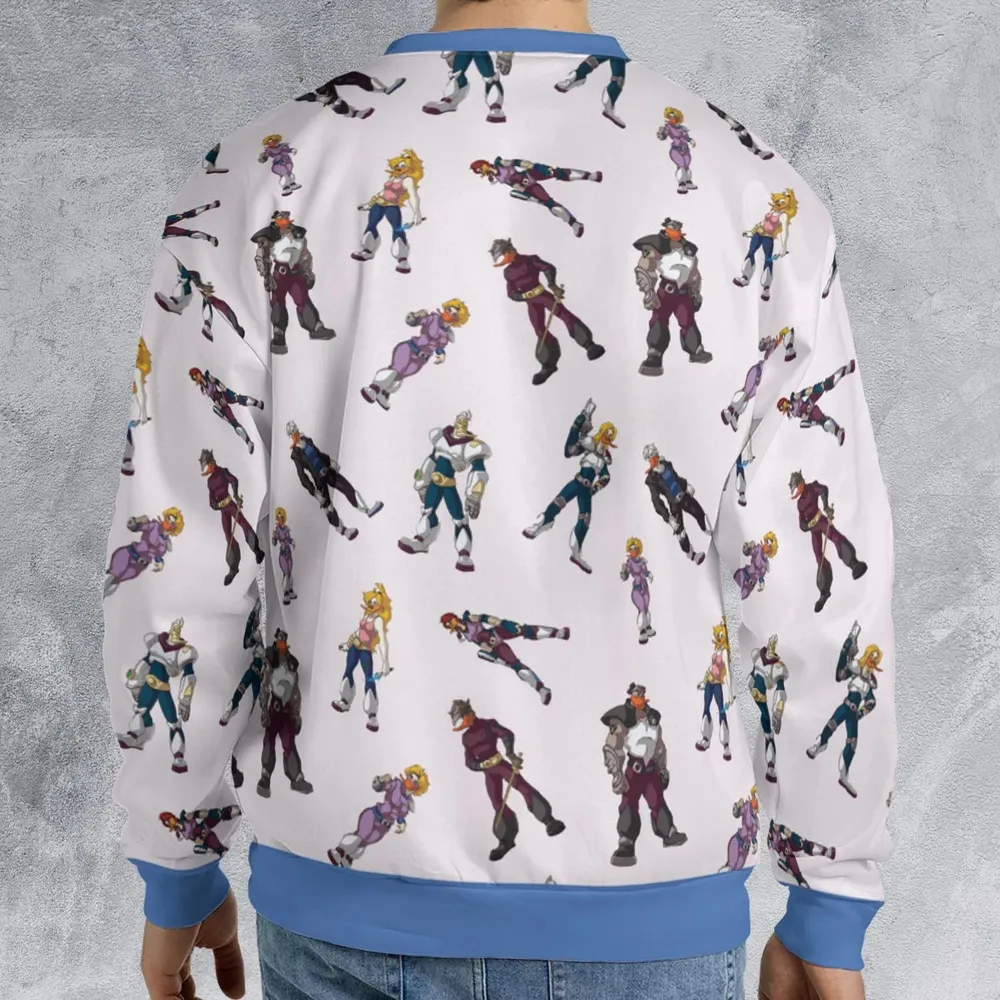 Mighty Ducks The Animated Series Characters All-over Print Sweatshirt - 2