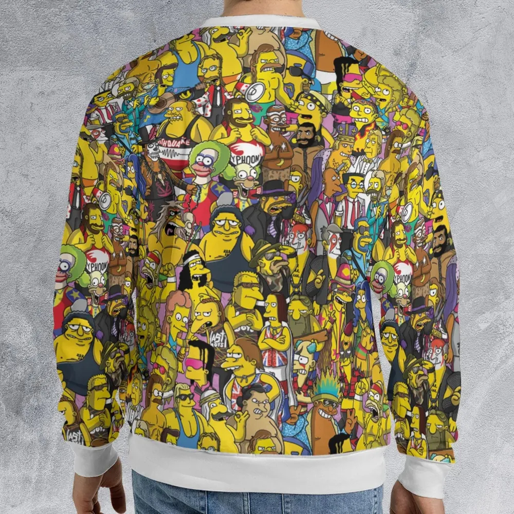 WWF Simpsons All-over Print Sweatshirt - 2