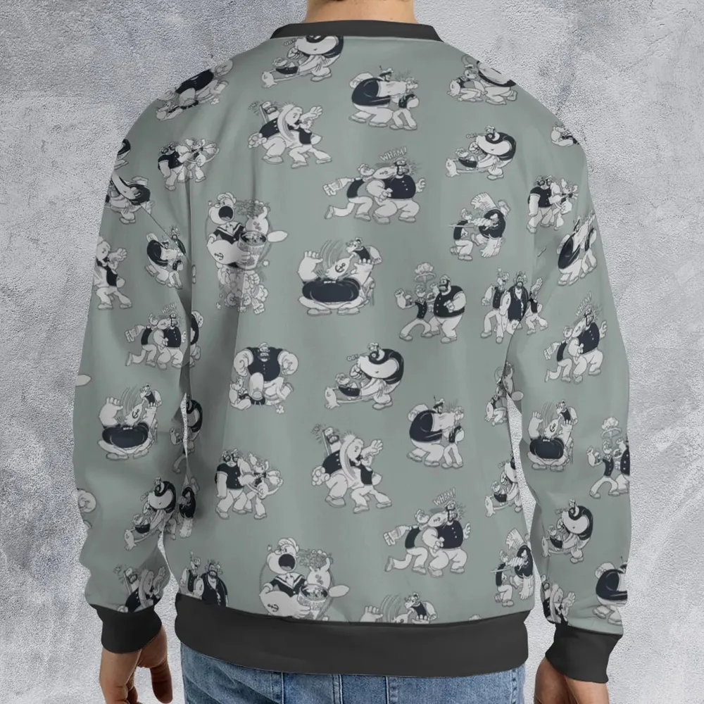 60s Sailors Battle Pattern All-over Print Sweatshirt - 2