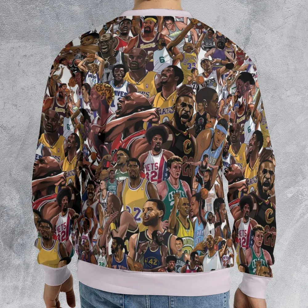 Basketball Superstars All-over Print Sweatshirt - 2