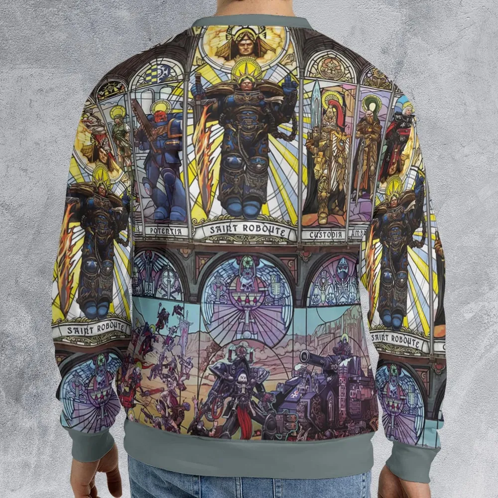 WH40K Library All-over Print Sweatshirt - 2