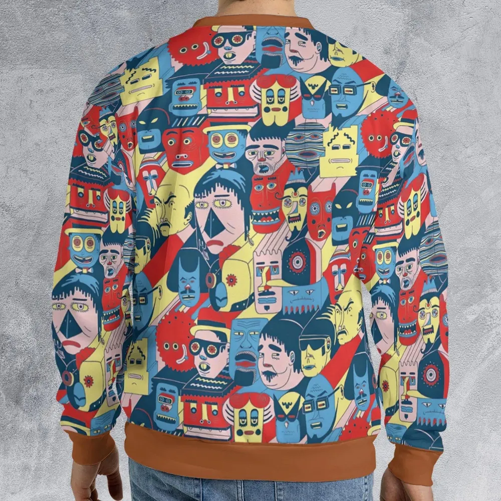 Trash Monsters Adult Swim All-over Print Sweatshirt - 2