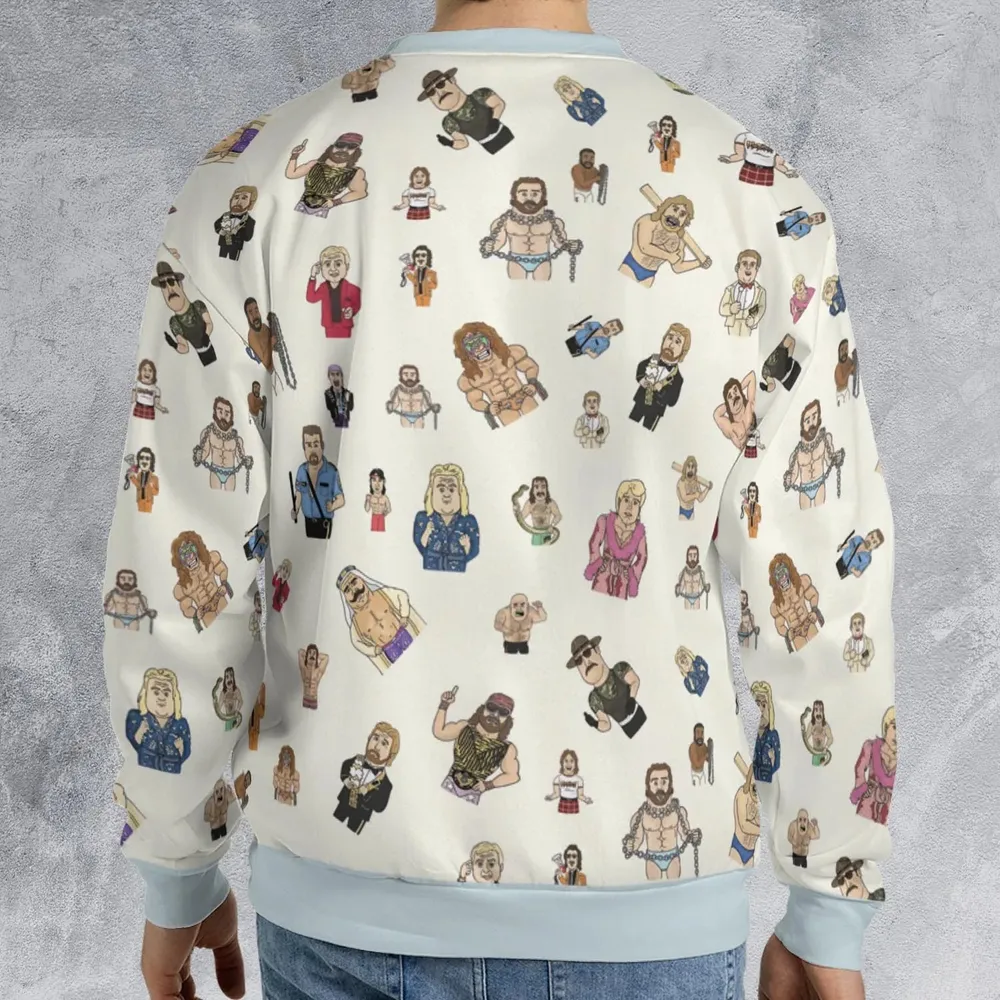 Old School Pro Wrestling All-over Print Sweatshirt - 2