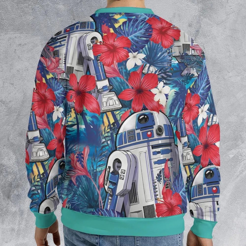 Summer Vacation R2 D2 Tropical All-over Print Sweatshirt - 2
