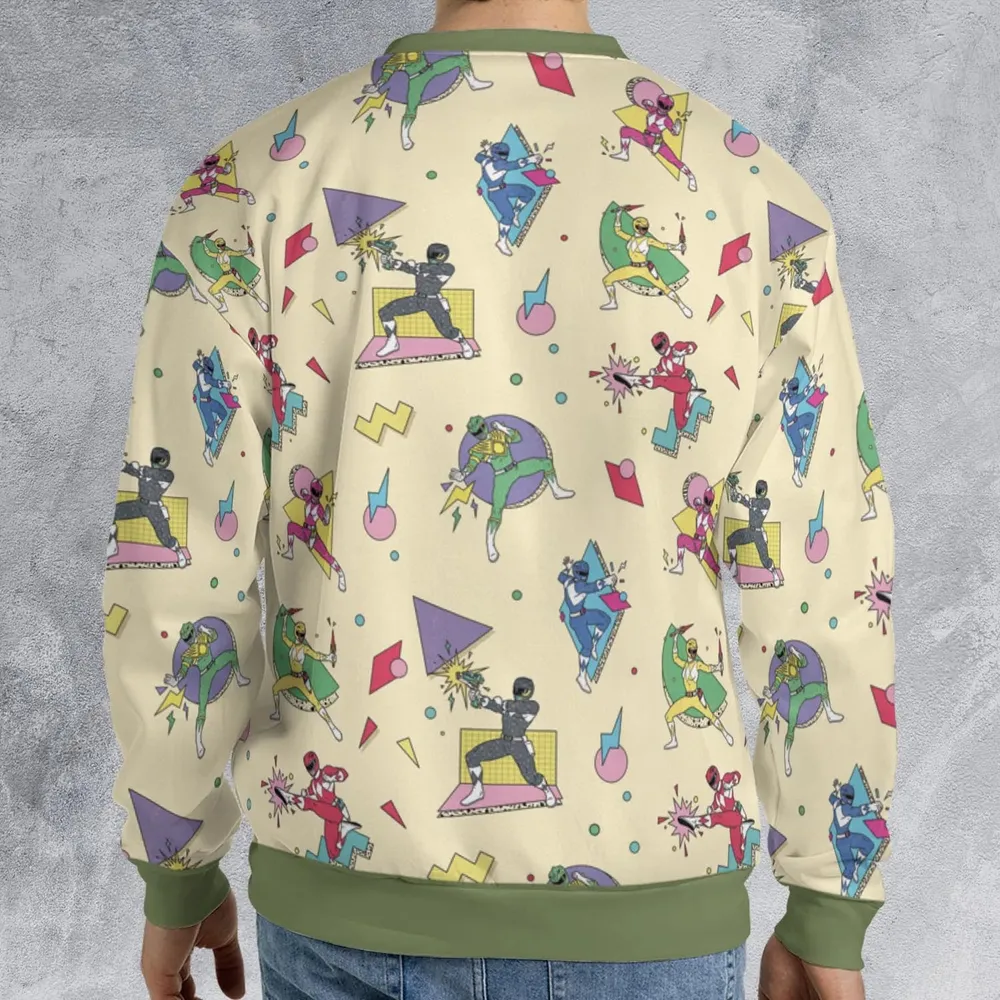 Morphin Team Power Rangers All-over Print Sweatshirt - 2