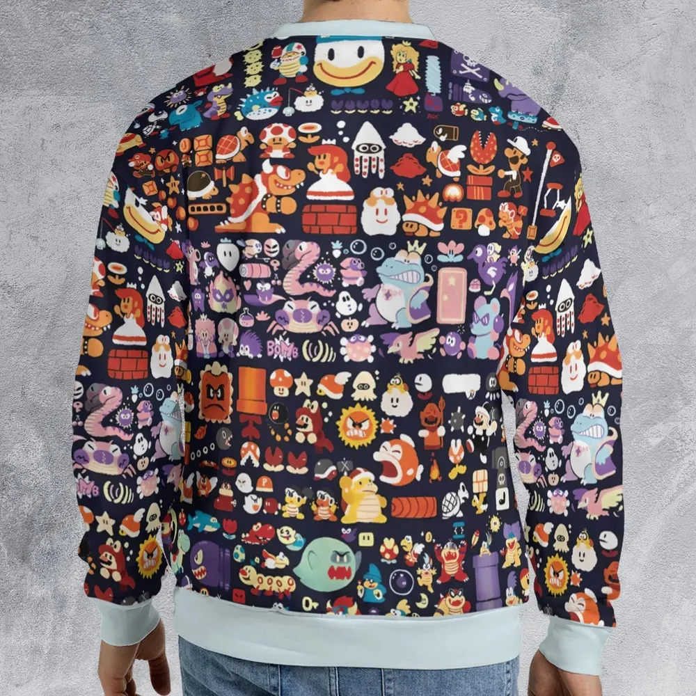 Mario Colors Super Mario All-over Print Sweatshirt - 2