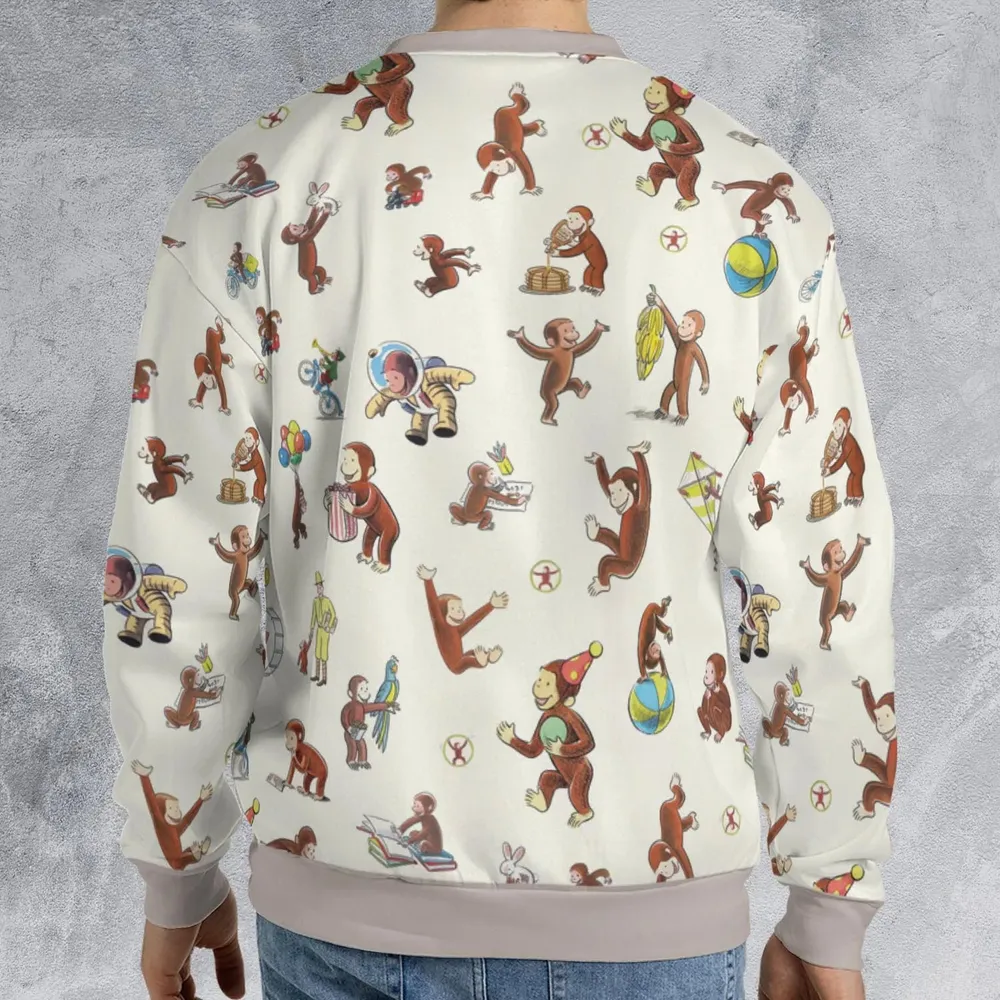 Riotsociety Curious George All-over Print Sweatshirt - 2