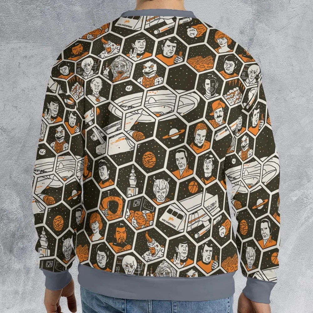 TrekToon Star Trek Hive Pattern All-over Print Sweatshirt - 2