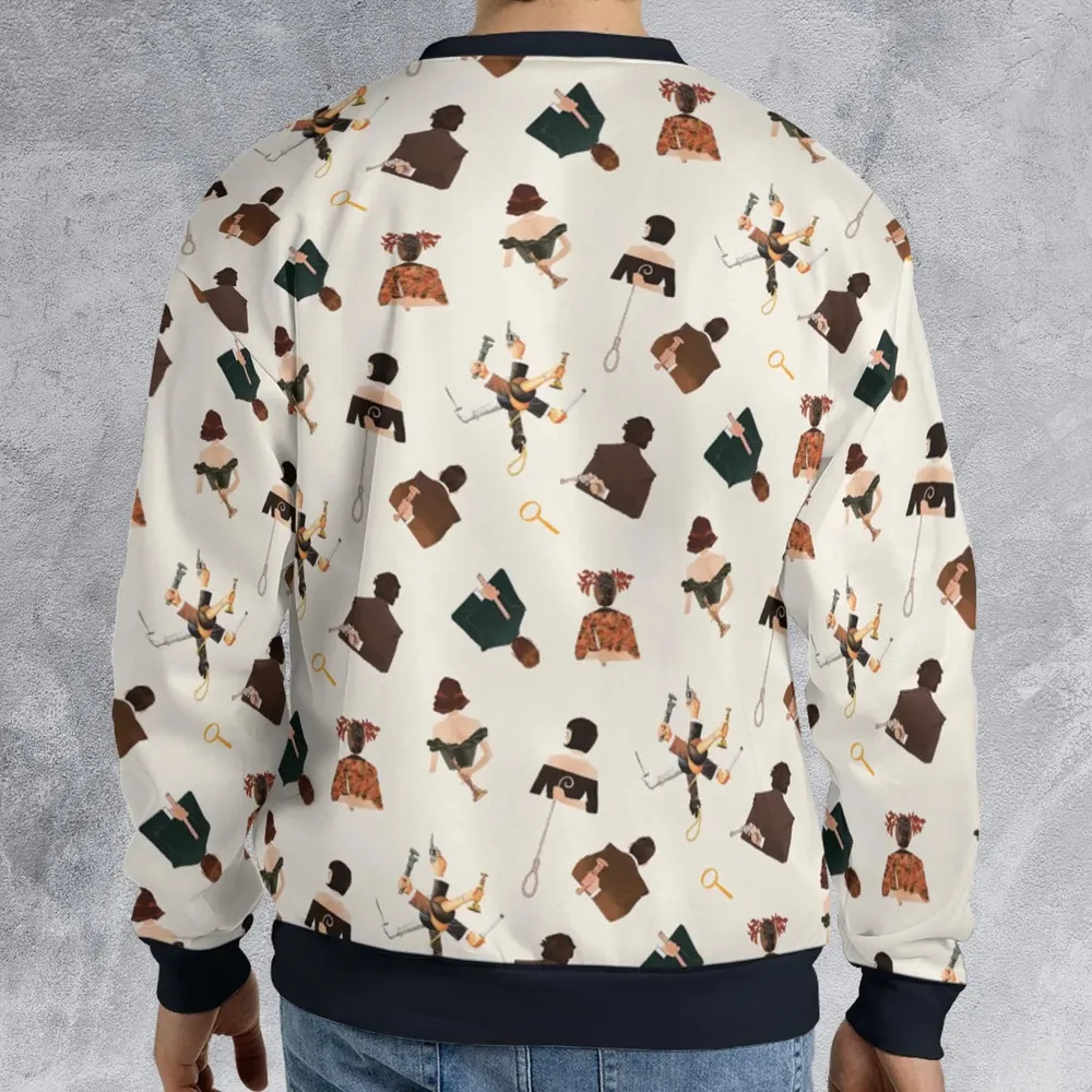 Clue The Movie Characters Pattern All-over Print Sweatshirt - 2