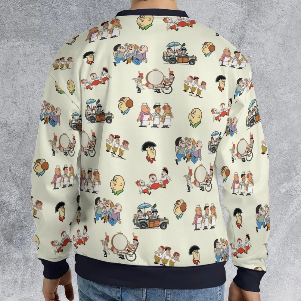 Three Stooges Cartoon 1965 All-over Print Sweatshirt - 2