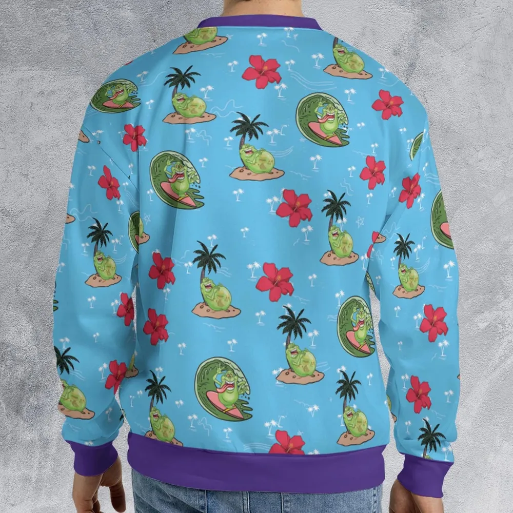 Ghostbusters Slimer Summer Vibes All-over Print Sweatshirt - 2