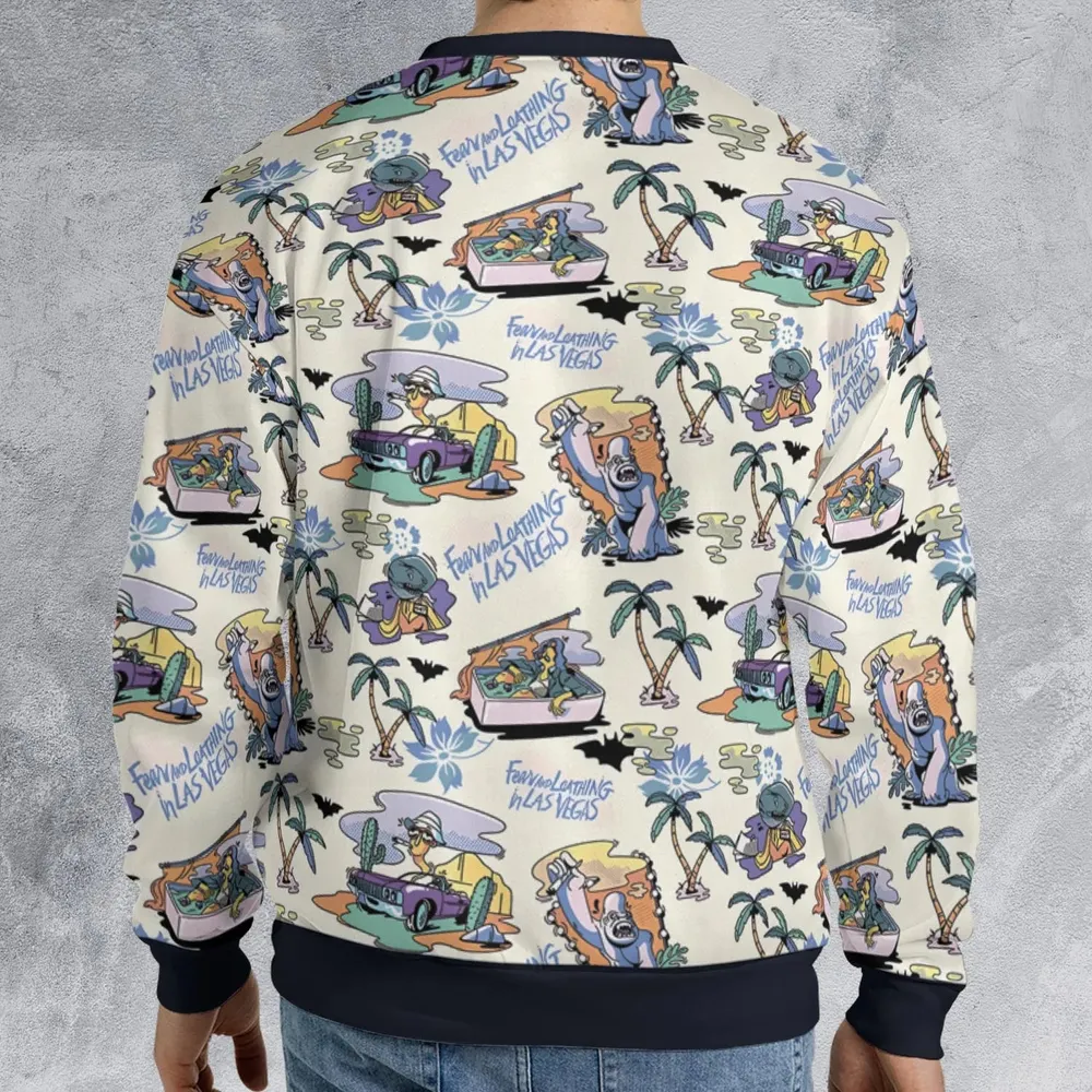 Vacation Fear and Loathing In Las Vegas Pattern All-over Print Sweatshirt - 2