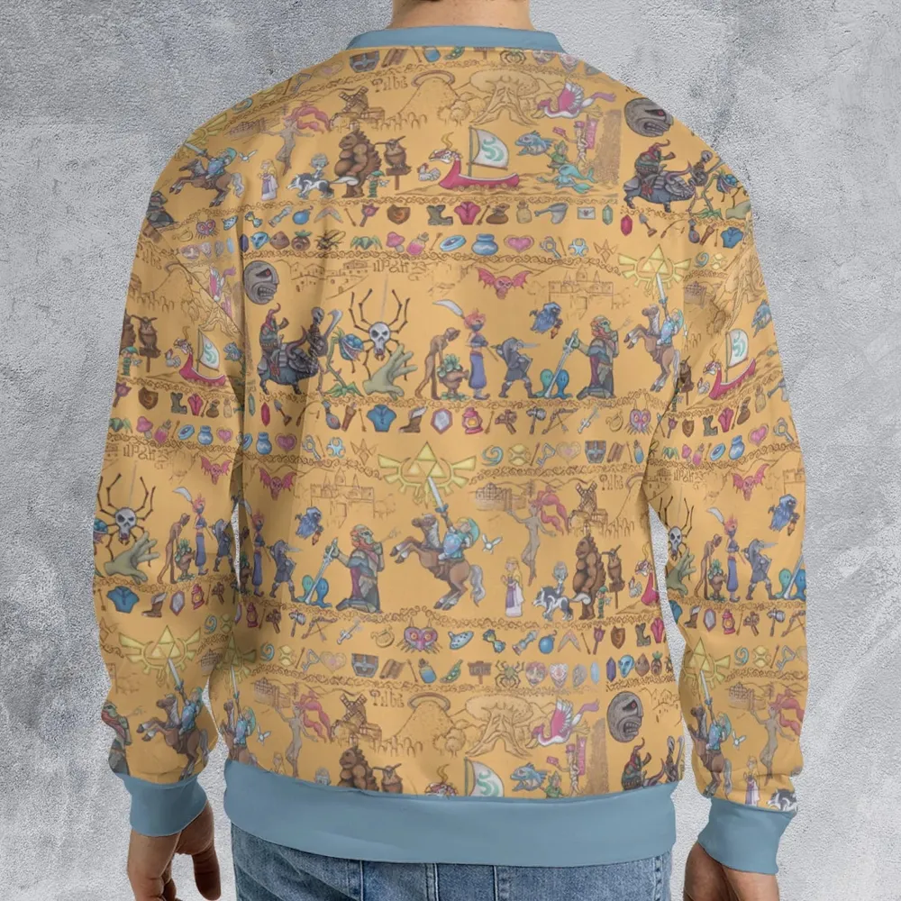 Link's Journey Tapestry The Legend Of Zelda All-over Print Sweatshirt - 2