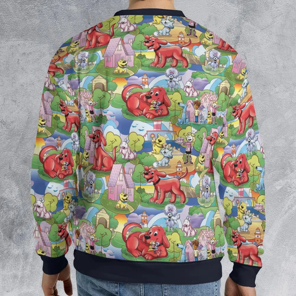 Clifford The Big Red Dog Seamless All-over Print Sweatshirt - 2