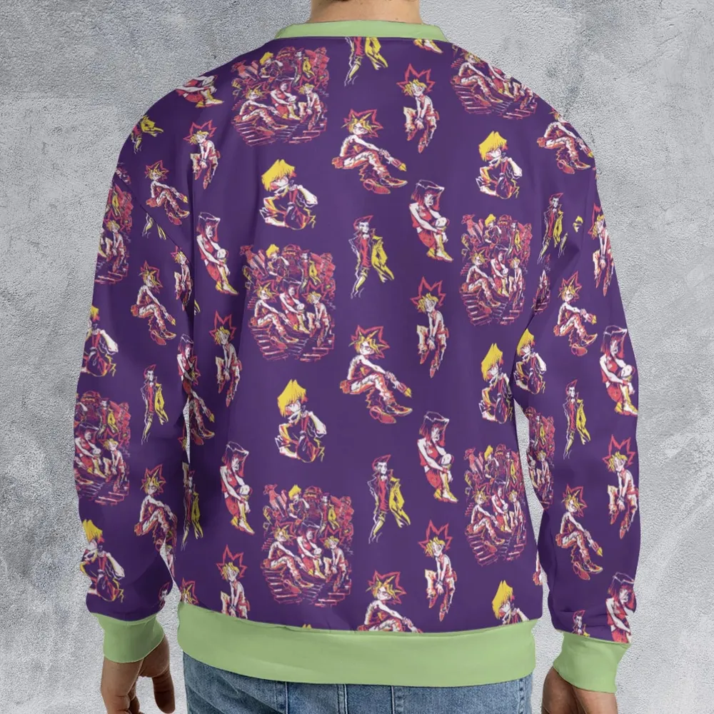 Yu Gi Oh Characters Patterns All-over Print Sweatshirt - 2