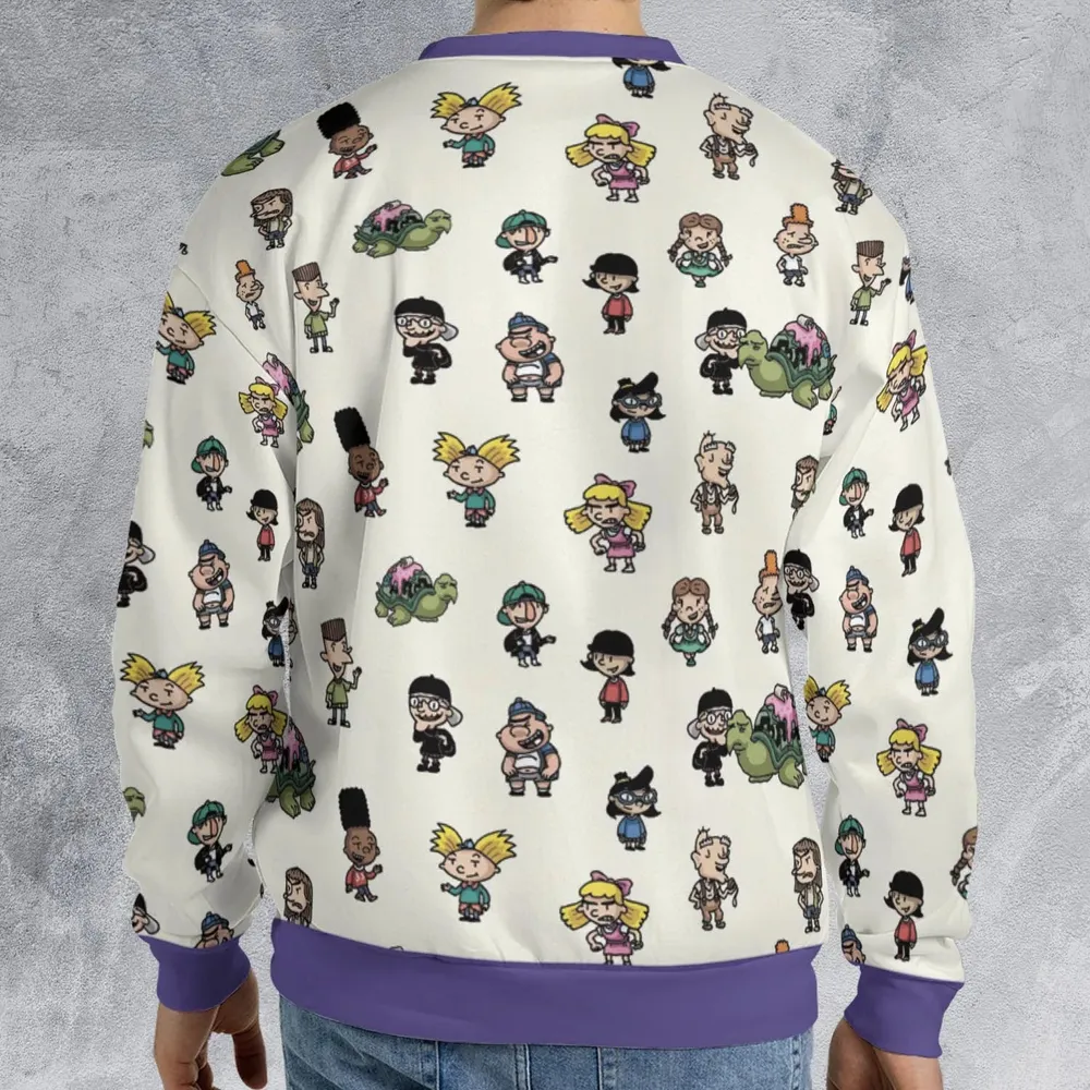 Hey Arnold Characters All-over Print Sweatshirt - 2