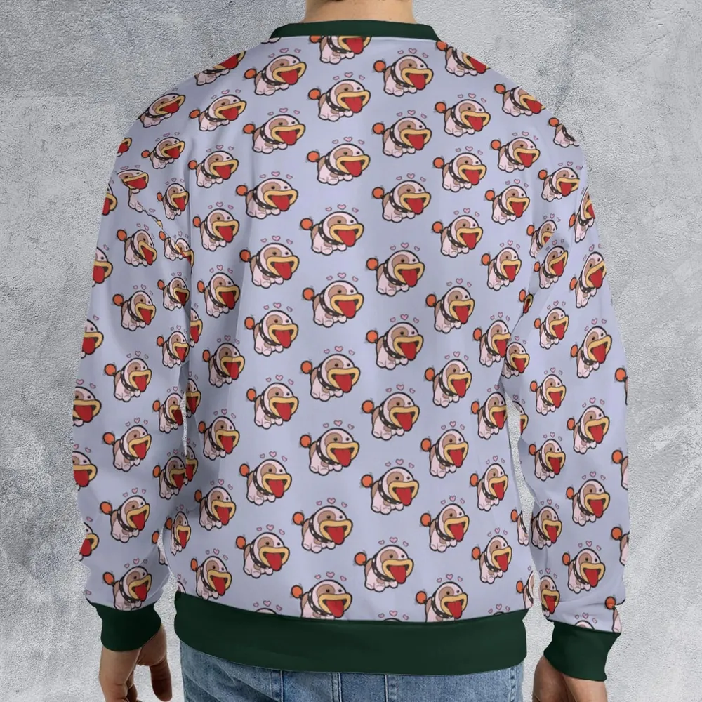 Poochy From Super Mario All-over Print Sweatshirt - 2