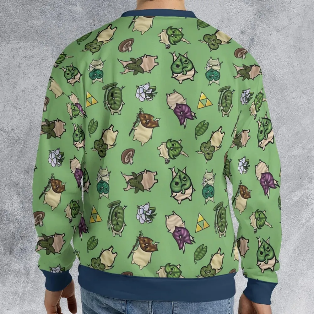 Korok Style The Legend of Zelda All-over Print Sweatshirt - 2