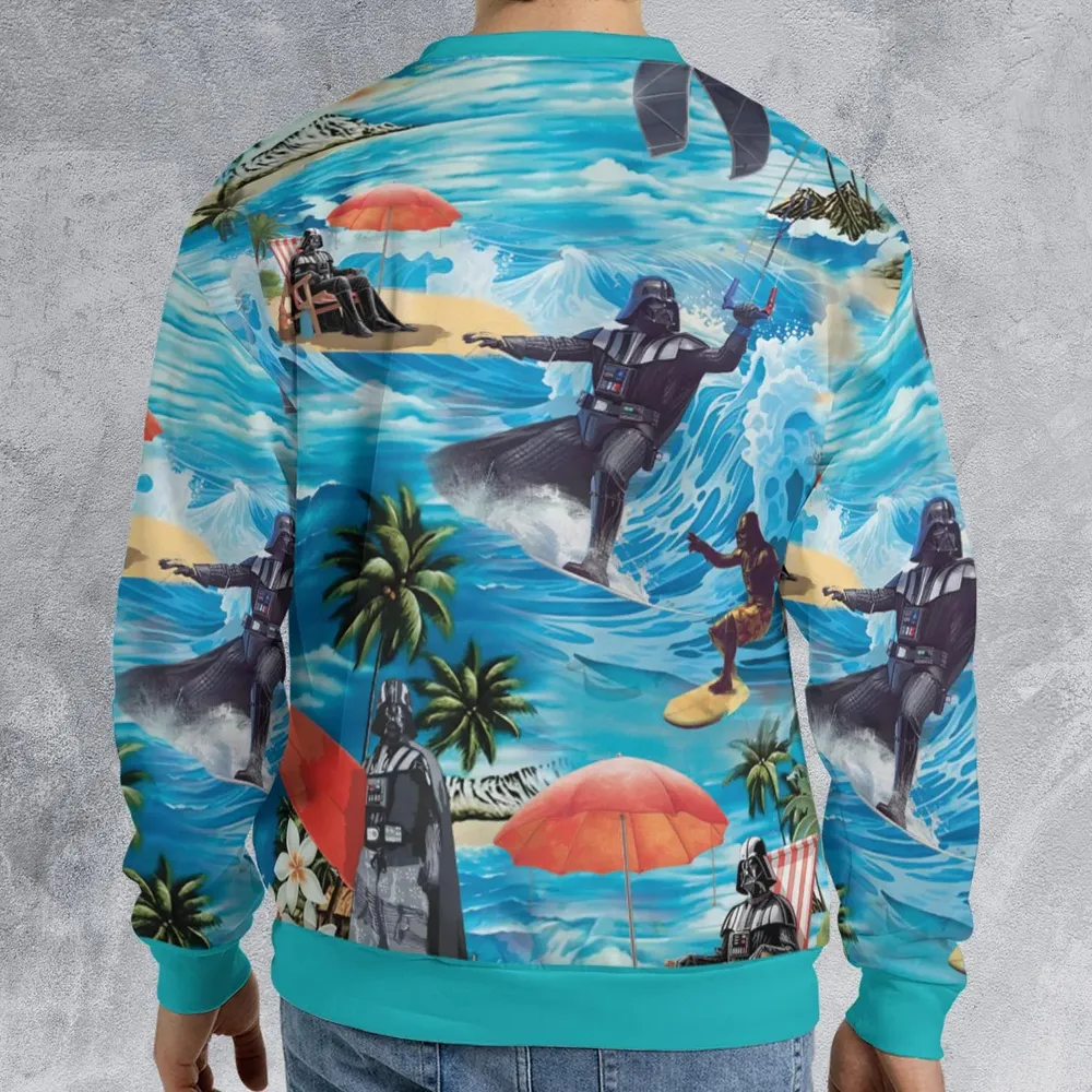 Darth Vader Surfing All-over Print Sweatshirt - 2