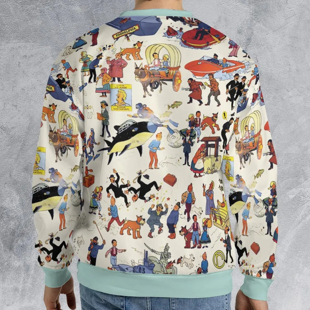 Tintin Adventure Kuifje All-over Print Sweatshirt - 2