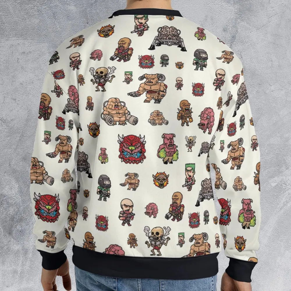Doom Chibi Characters All-over Print Sweatshirt - 2