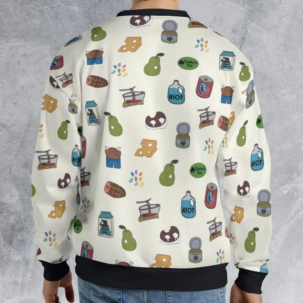 The Food of It's Always Sunny In Philadelphia All-over Print Sweatshirt - 2